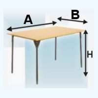 Stolik szkolny - wymiary podstawowe