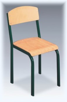 Krzesło NYSA-OW na rurze płaskoowalnej