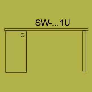 Stół warsztatowy z 1 szafką uchylną SW-1300-1U