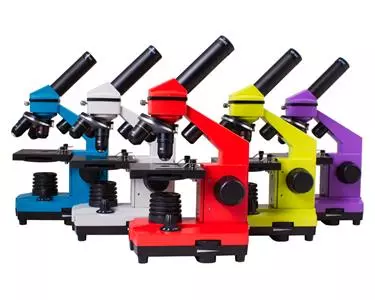 Seria kolorystyczna mikroskopu szkolnego biologicznegp LVH Rainbow 2L PLUS