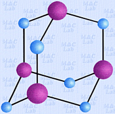 Model cząsteczki P₄O₆ (P₂O₃)