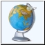Globus podświetlany fizyczno-polityczny plastyczny