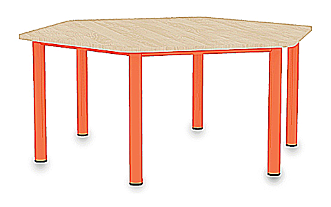 Stół przedszkolny sześciokątny SB-PRIMA